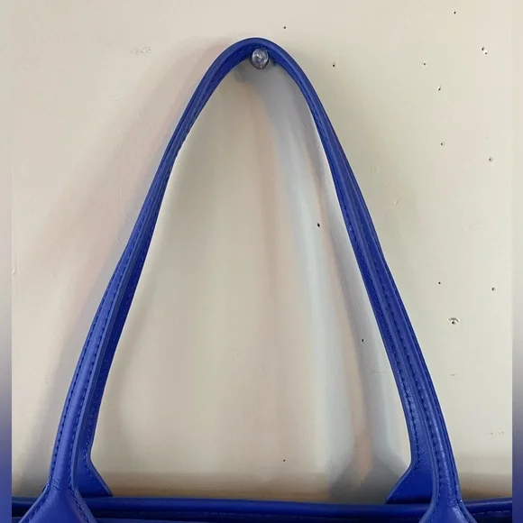 Kurt Geiger London Recycled Square Shopper Tote Blue Quilted Nylon Large Eagle - Picture 13 of 13